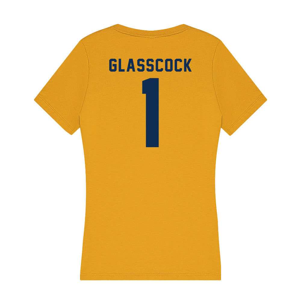 West Virginia - NCAA Baseball : JJ Glasscock - Women's V-Neck T-Shirt-1
