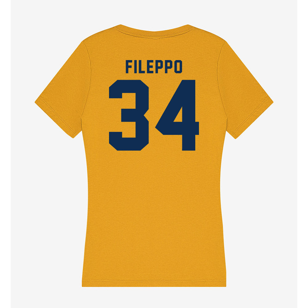 West Virginia - NCAA Football : Chris Fileppo - Women's V-Neck T-Shirt-1