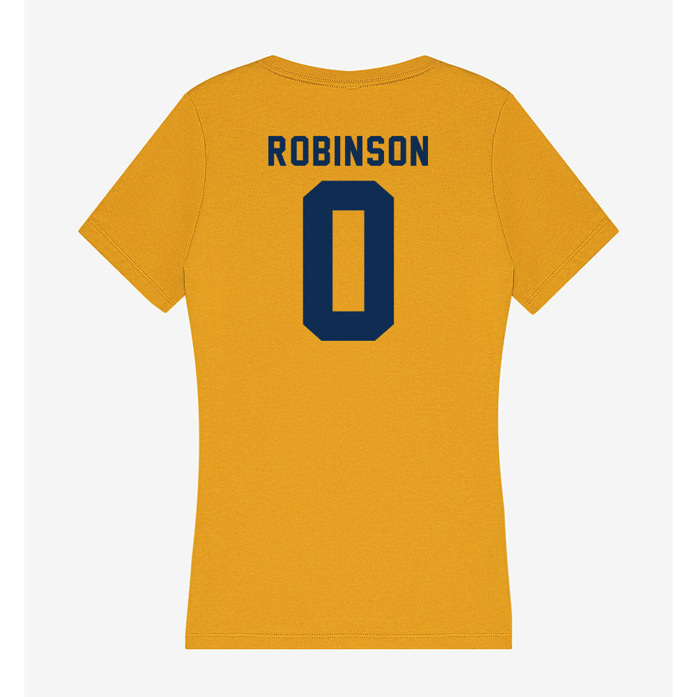 West Virginia - NCAA Football : Jimmori Robinson - Women's V-Neck T-Shirt-1