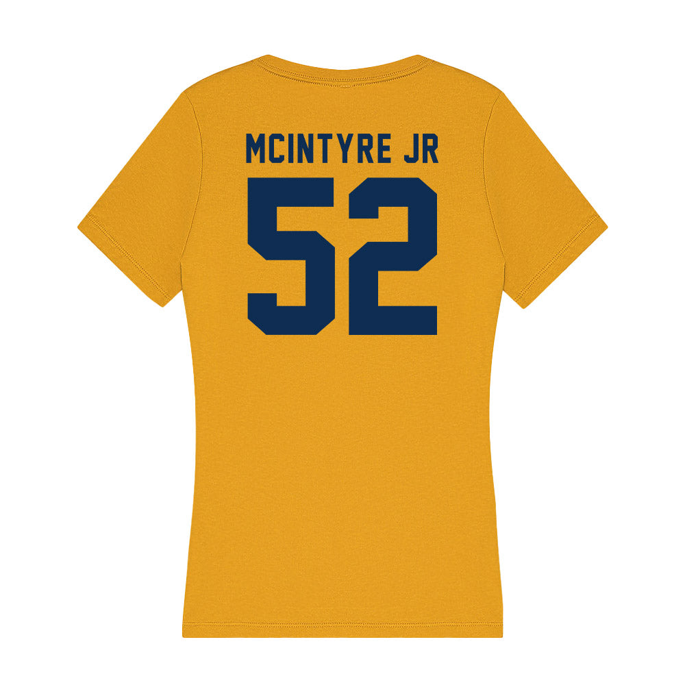West Virginia - NCAA Football : Corey McIntyre Jr - Women's V-Neck T-Shirt-1