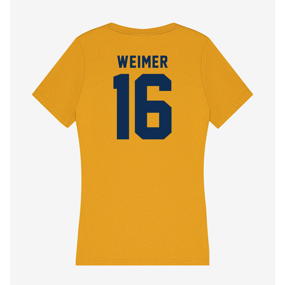 West Virginia - NCAA Football : Jeffrey Weimer - Women's V-Neck T-Shirt-1