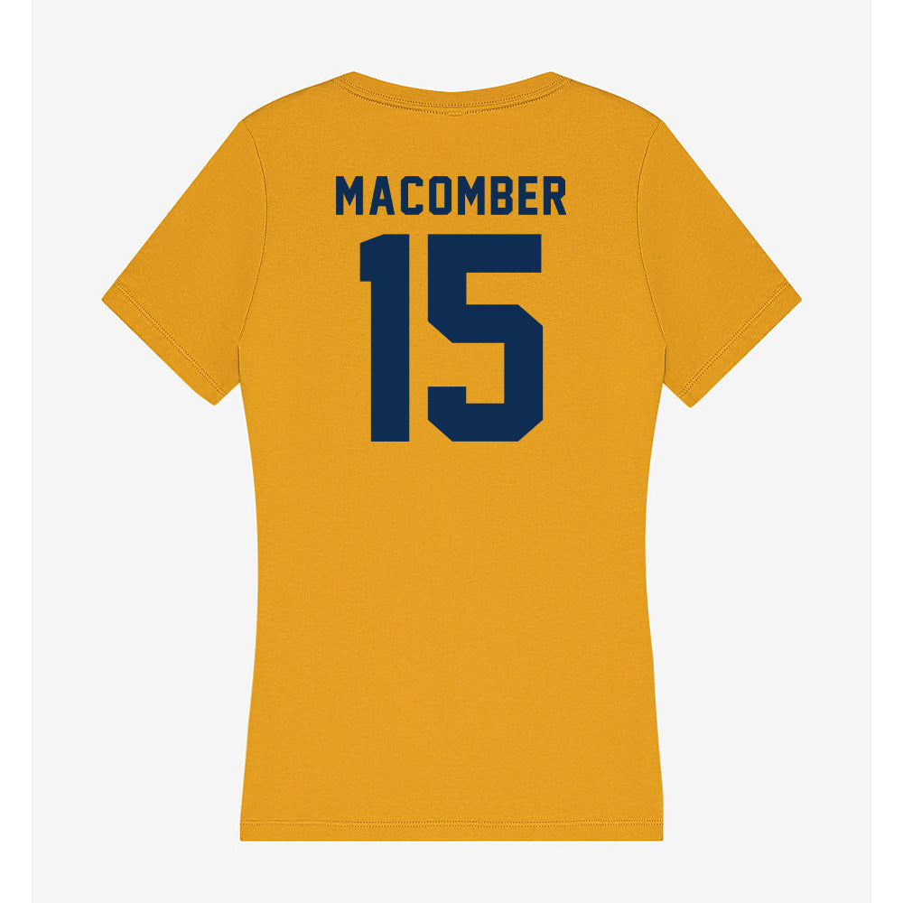 West Virginia - NCAA Men's Soccer : Brayden Macomber - Women's V-Neck T-Shirt-1