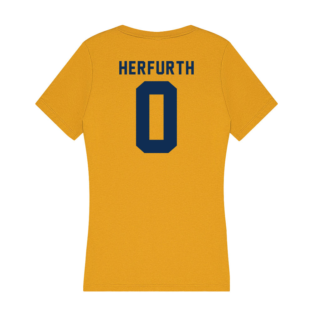 West Virginia - NCAA Women's Soccer : Bailey Herfurth - Women's V-Neck T-Shirt-1