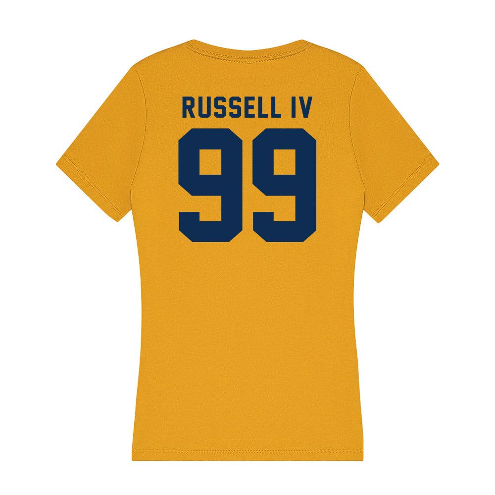 West Virginia - NCAA Football : Hammond Russell IV - Women's V-Neck T-Shirt-1