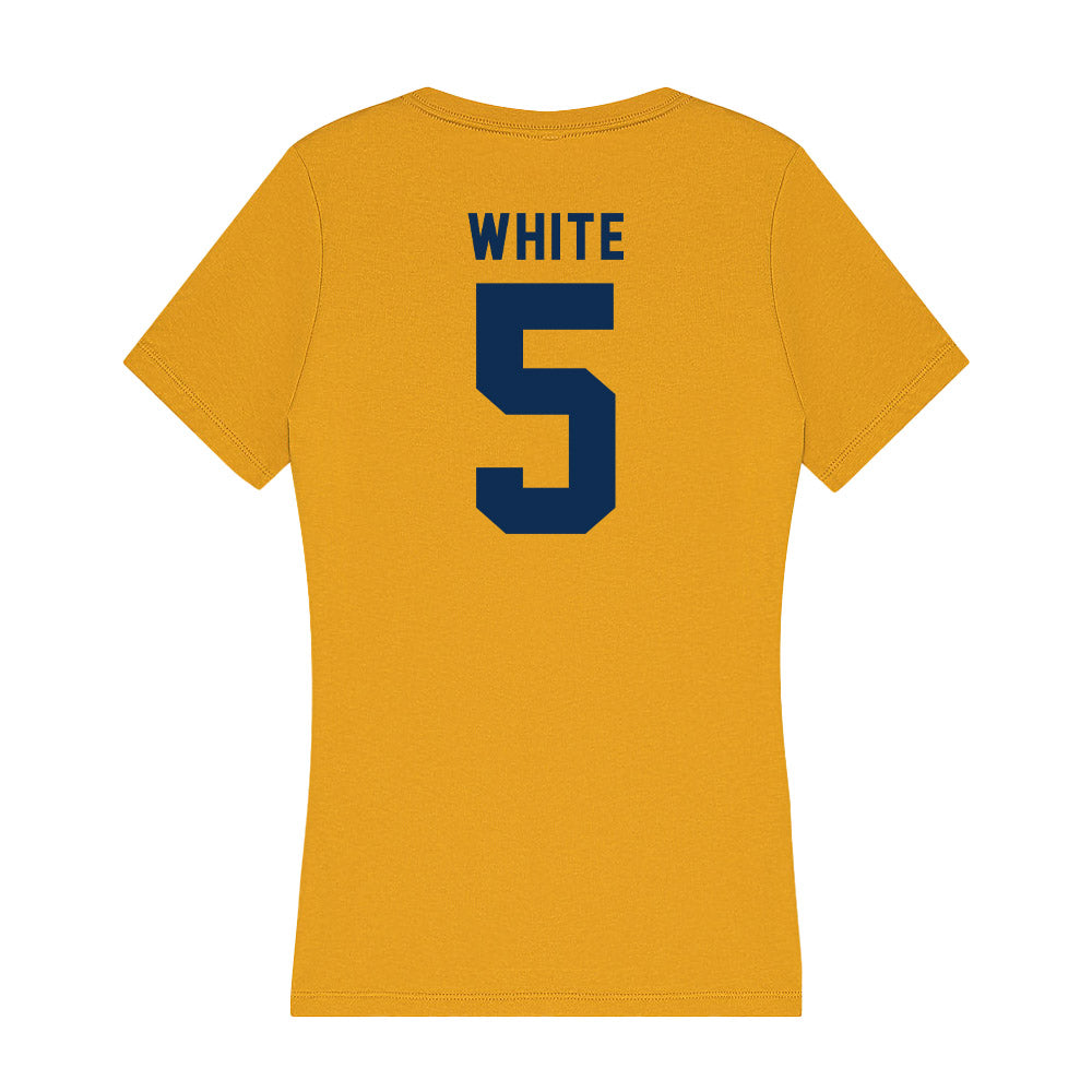 West Virginia - NCAA Women's Soccer : Taylor White - Women's V-Neck T-Shirt-1