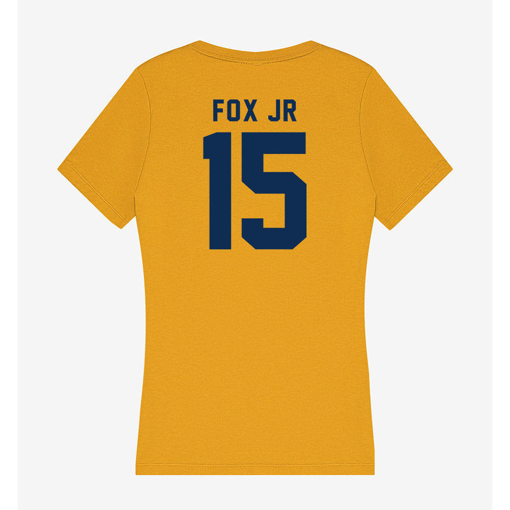West Virginia - NCAA Football : Scotty Fox Jr - Women's V-Neck T-Shirt-1
