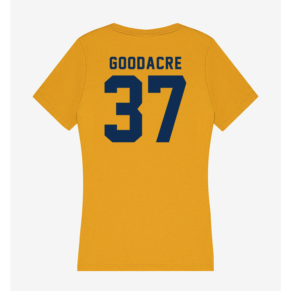 West Virginia - NCAA Baseball : Ben Goodacre - Women's V-Neck T-Shirt-1
