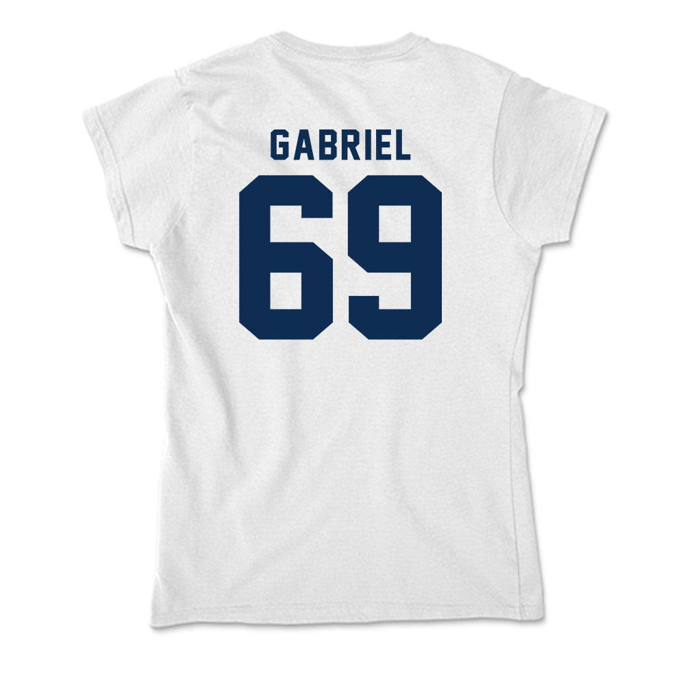 West Virginia - NCAA Football : Nathanael Gabriel - Soft Style Women’s T-Shirt-1
