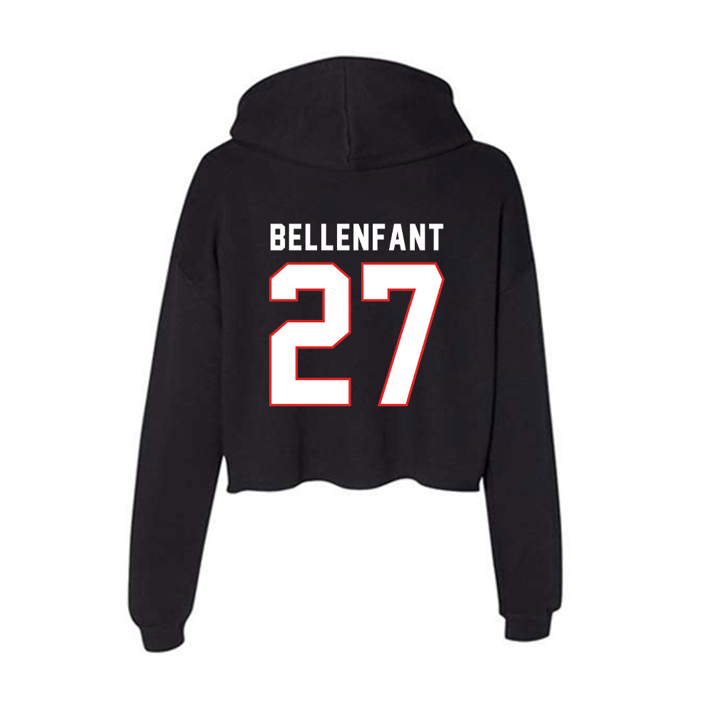 Texas Tech - NCAA Football : Upton Bellenfant - Women's Crop Fleece Hoodie-1