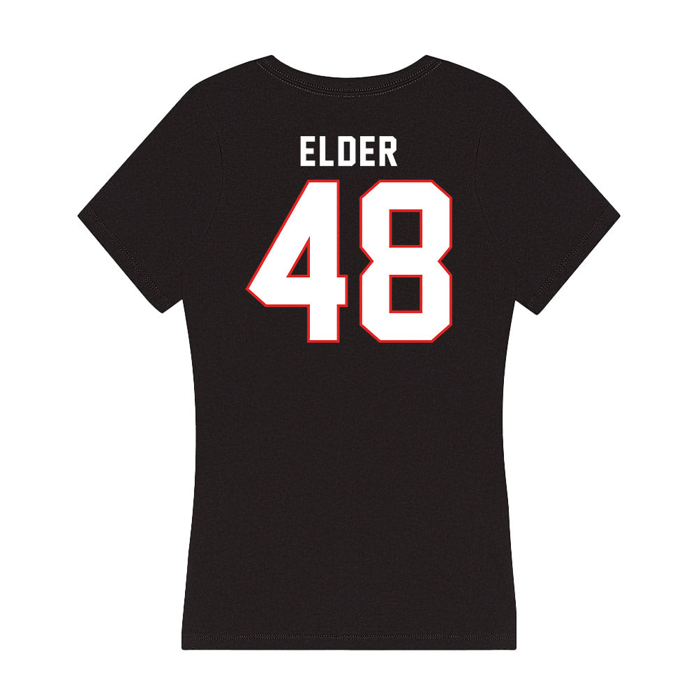 Texas Tech - NCAA Football : Gage Elder - Women's V-Neck T-Shirt-1