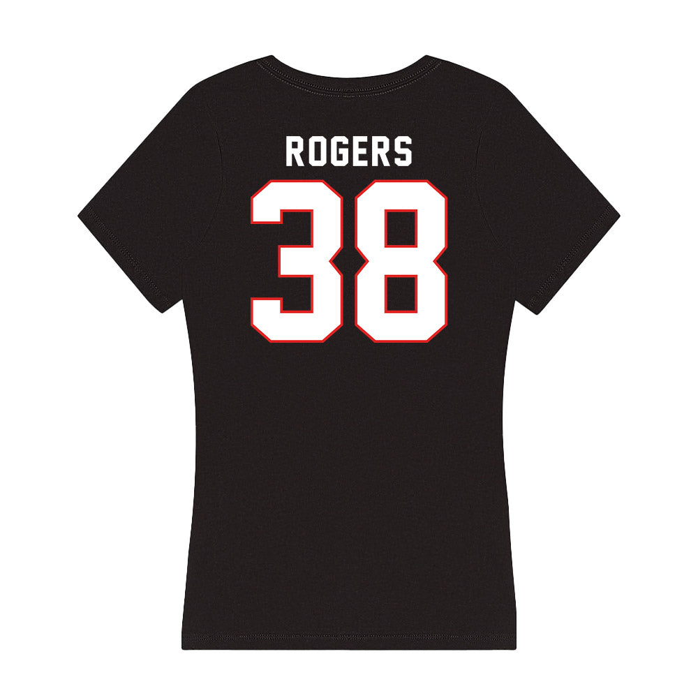 Texas Tech - NCAA Baseball : Jacob Rogers - Women's V-Neck T-Shirt-1