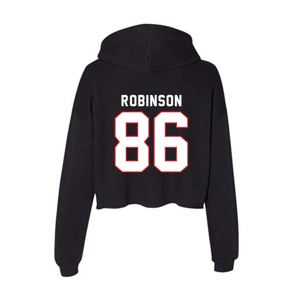 Texas Tech - NCAA Football : Sean Robinson - Women's Crop Fleece Hoodie-1