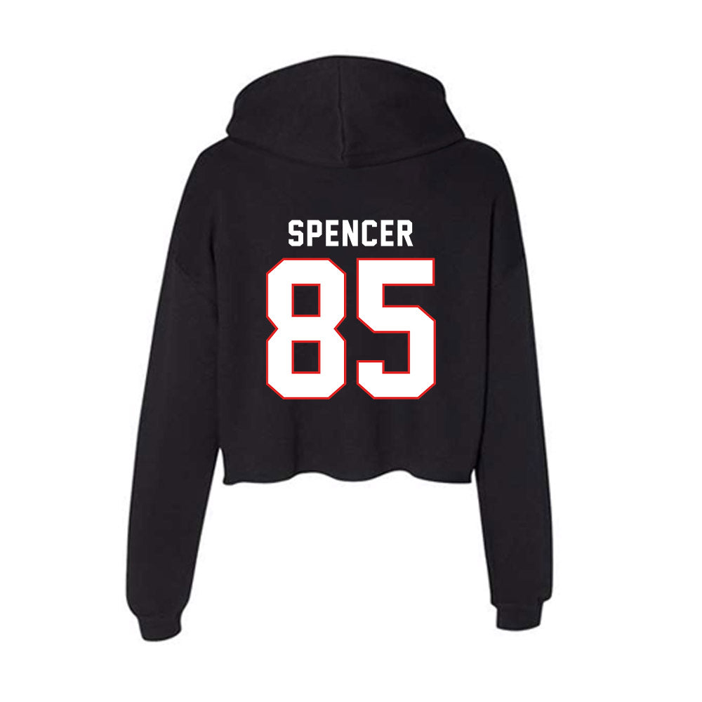 Texas Tech - NCAA Football : Dylan Spencer - Women's Crop Fleece Hoodie-1