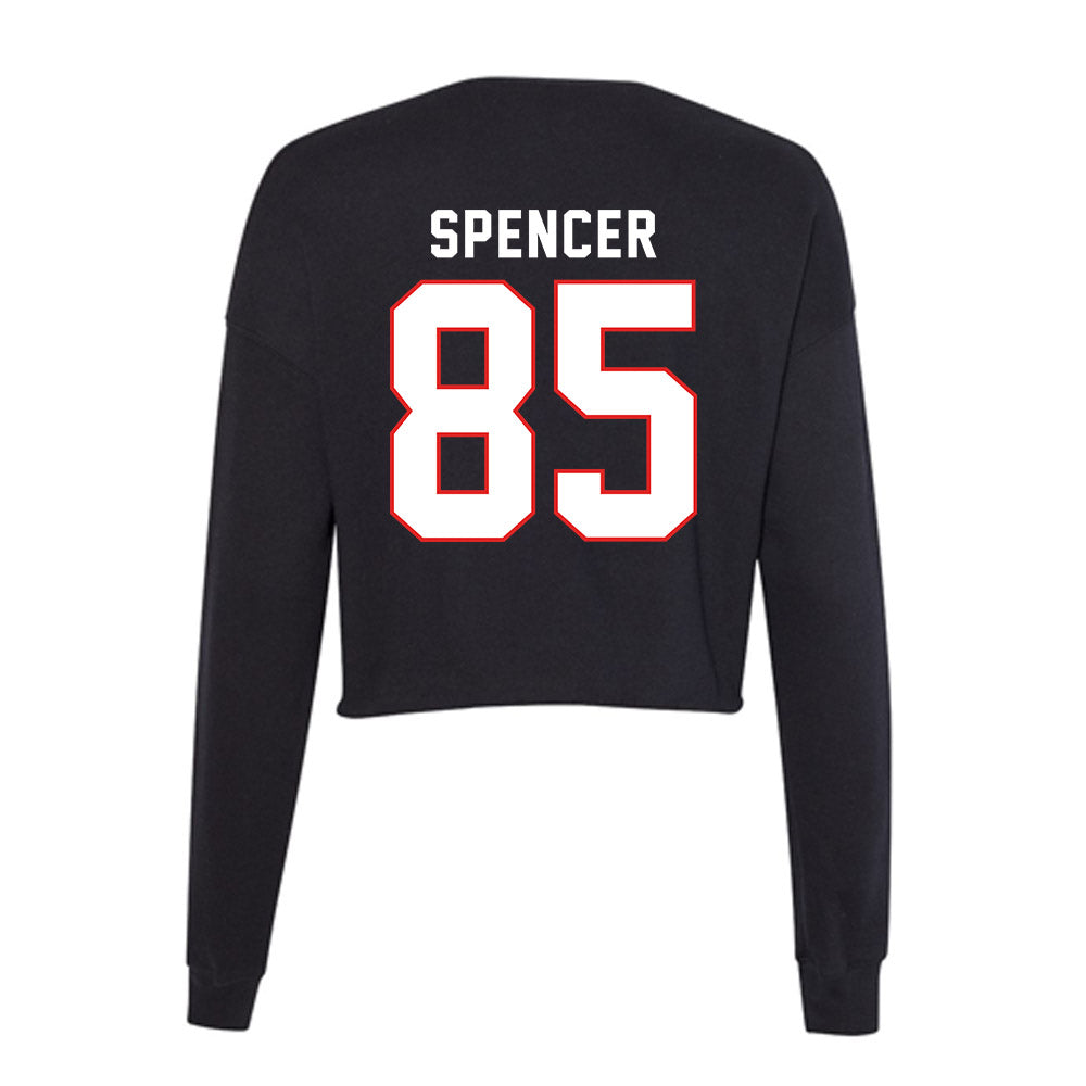 Texas Tech - NCAA Football : Dylan Spencer - Women's Cropped Crew Fleece-1