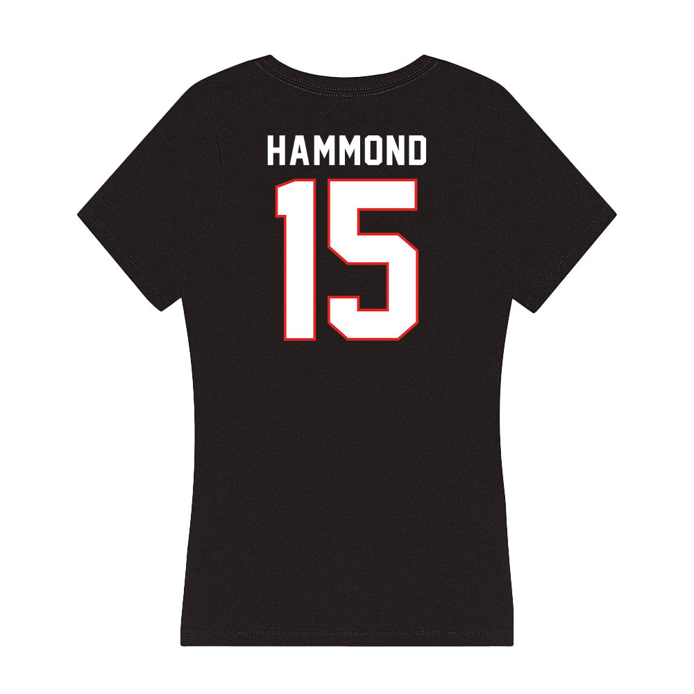 Texas Tech - NCAA Football : William Hammond - Women's V-Neck T-Shirt-1