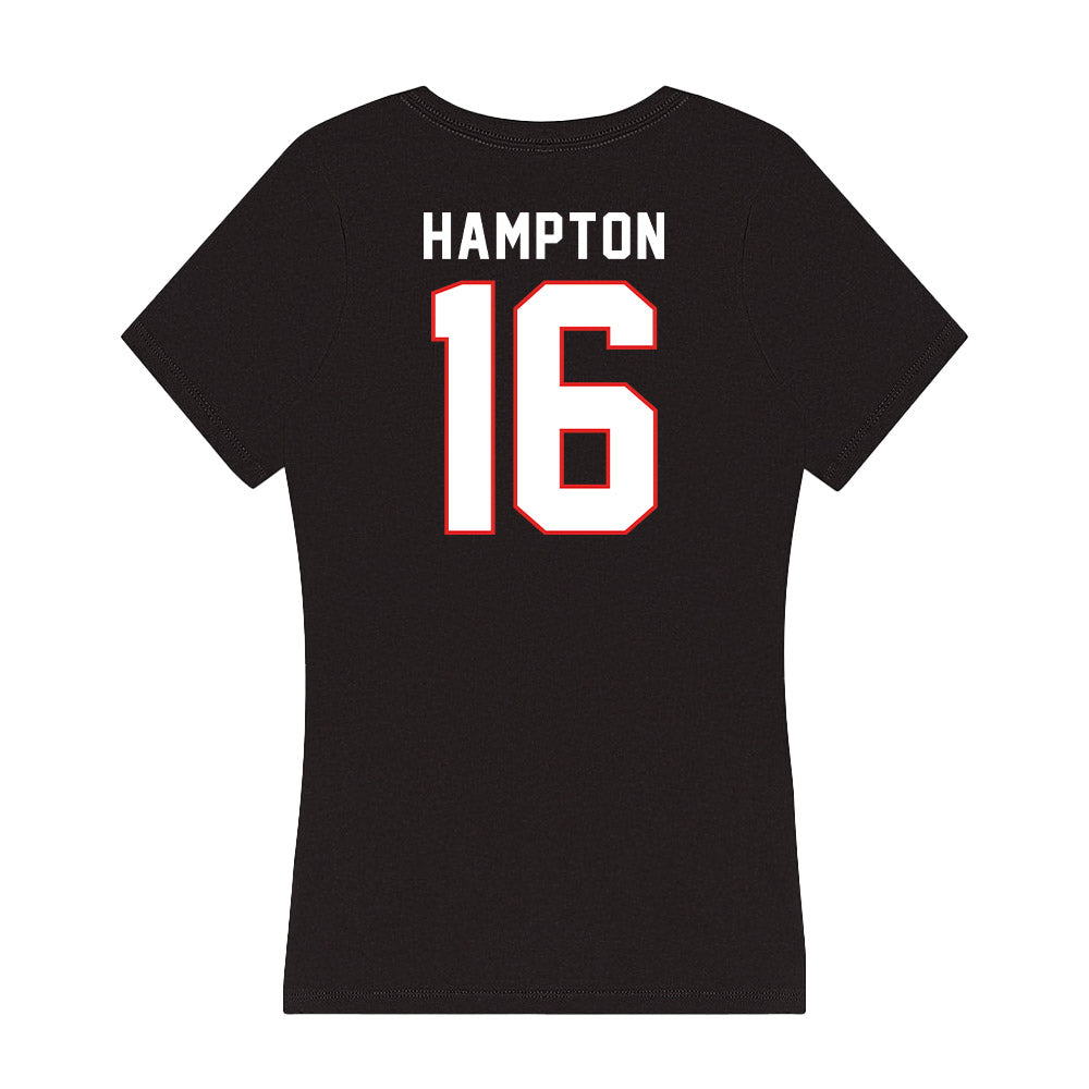 Texas Tech - NCAA Football : Ashton Hampton - Women's V-Neck T-Shirt-1