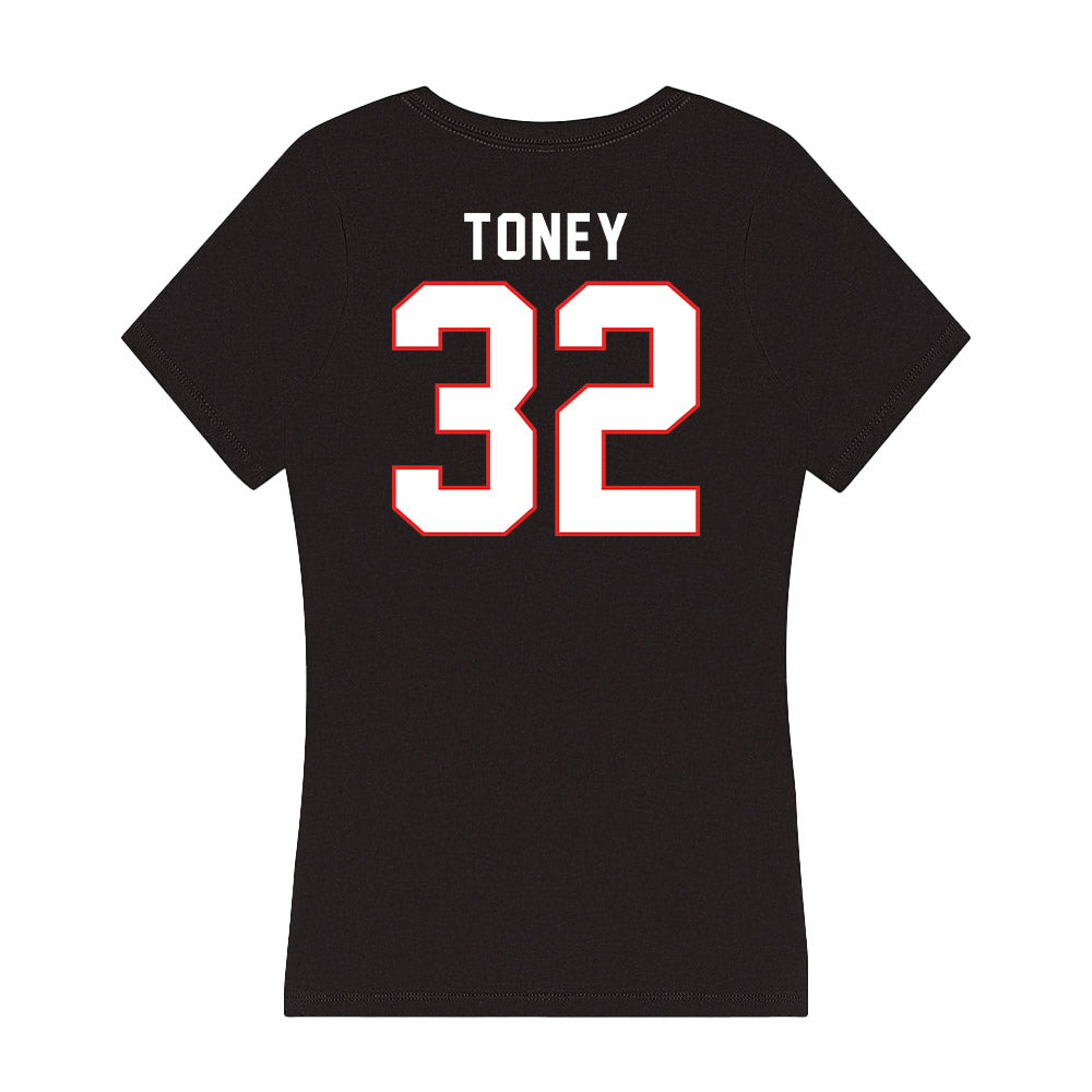 Texas Tech - NCAA Softball : Hailey Toney - Women's V-Neck T-Shirt-1