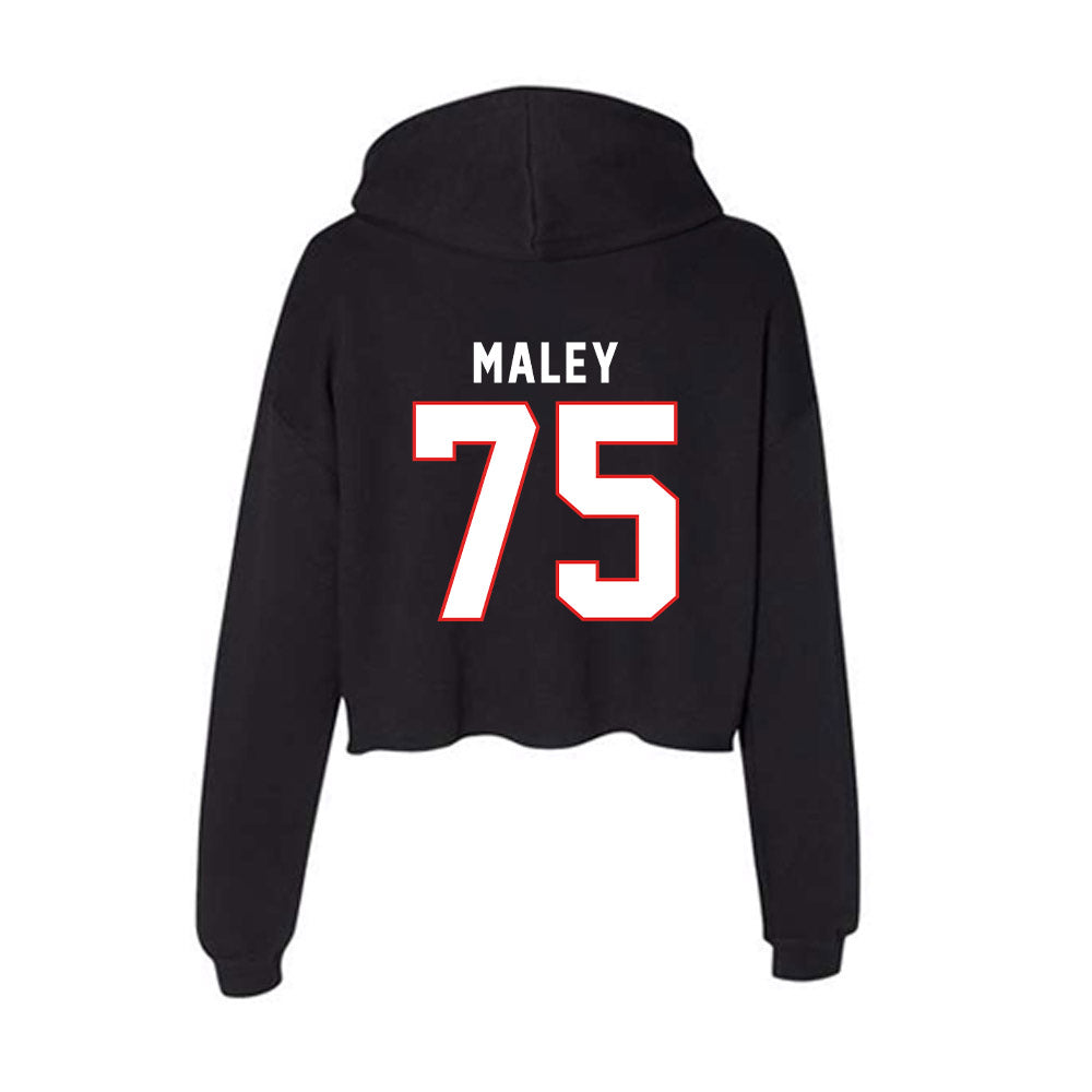 Texas Tech - NCAA Football : Garin Maley - Women's Crop Fleece Hoodie-1
