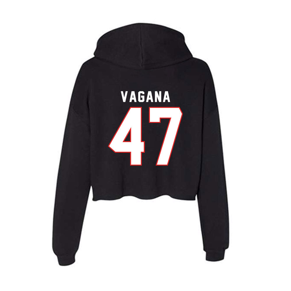 Texas Tech - NCAA Football : Rylan Vagana - Women's Crop Fleece Hoodie-1