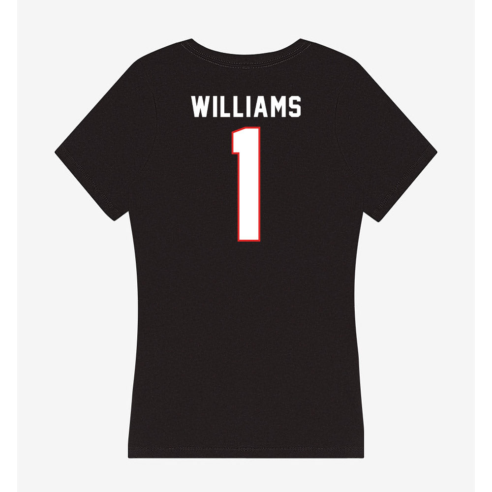 Texas Tech - NCAA Softball : Mia Williams - Women's V-Neck T-Shirt-1