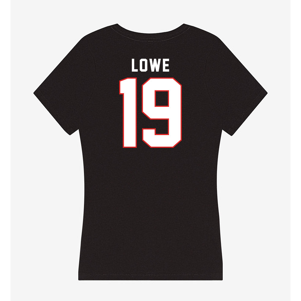 Texas Tech - NCAA Baseball : Jonny Lowe - Women's V-Neck T-Shirt-1