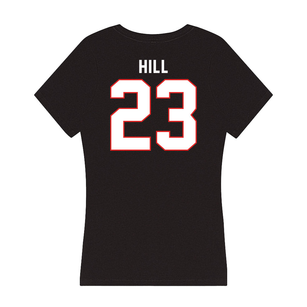 Texas Tech - NCAA Football : Adam Hill - Women's V-Neck T-Shirt-1