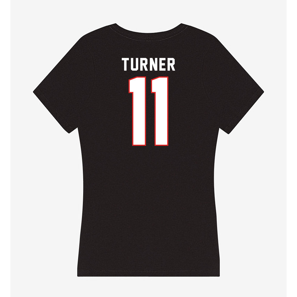 Texas Tech - NCAA Football : Tyson Turner - Women's V-Neck T-Shirt-1