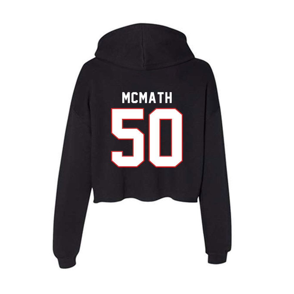 Texas Tech - NCAA Football : Patrick McMath - Women's Crop Fleece Hoodie-1