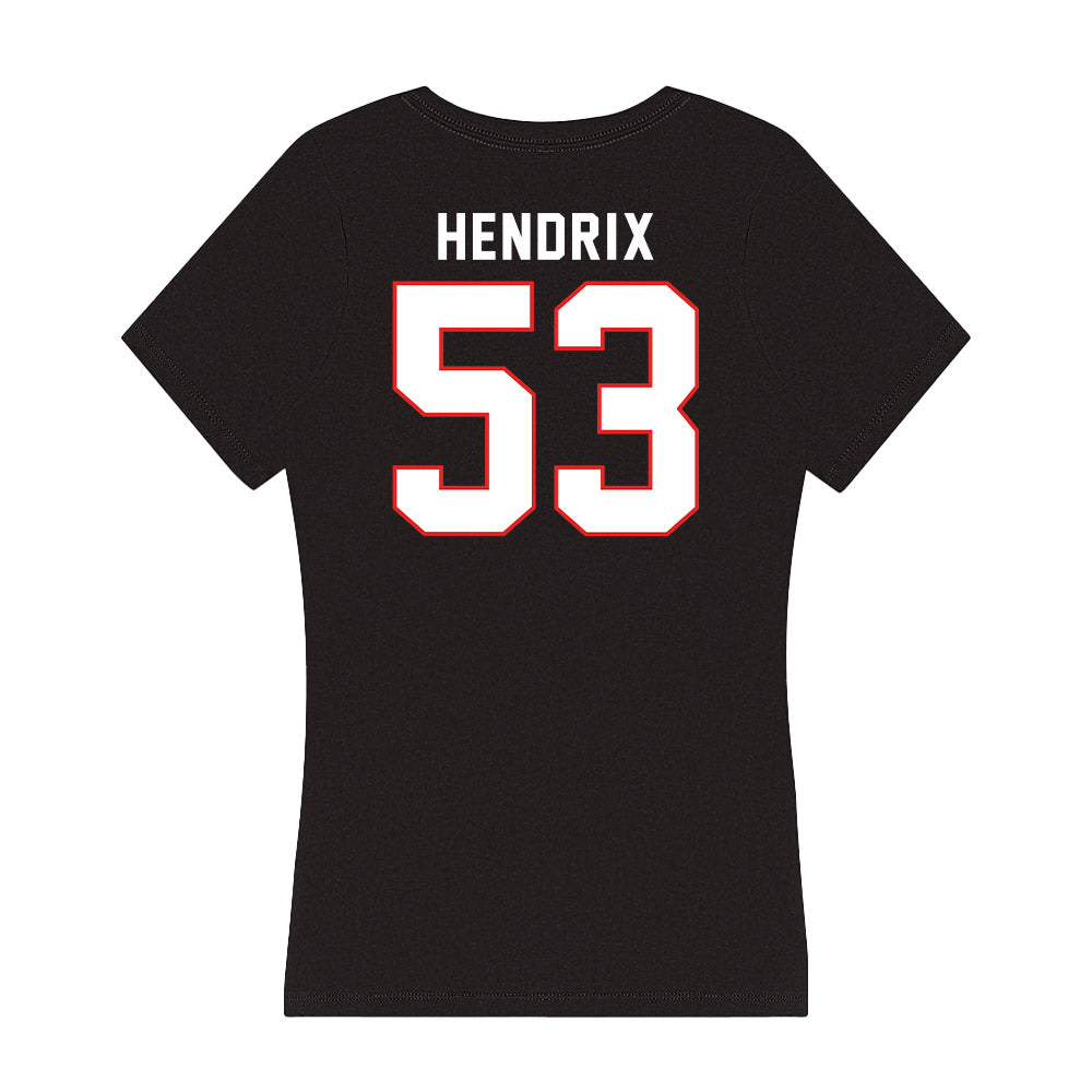 Texas Tech - NCAA Football : Holton Hendrix - Women's V-Neck T-Shirt-1