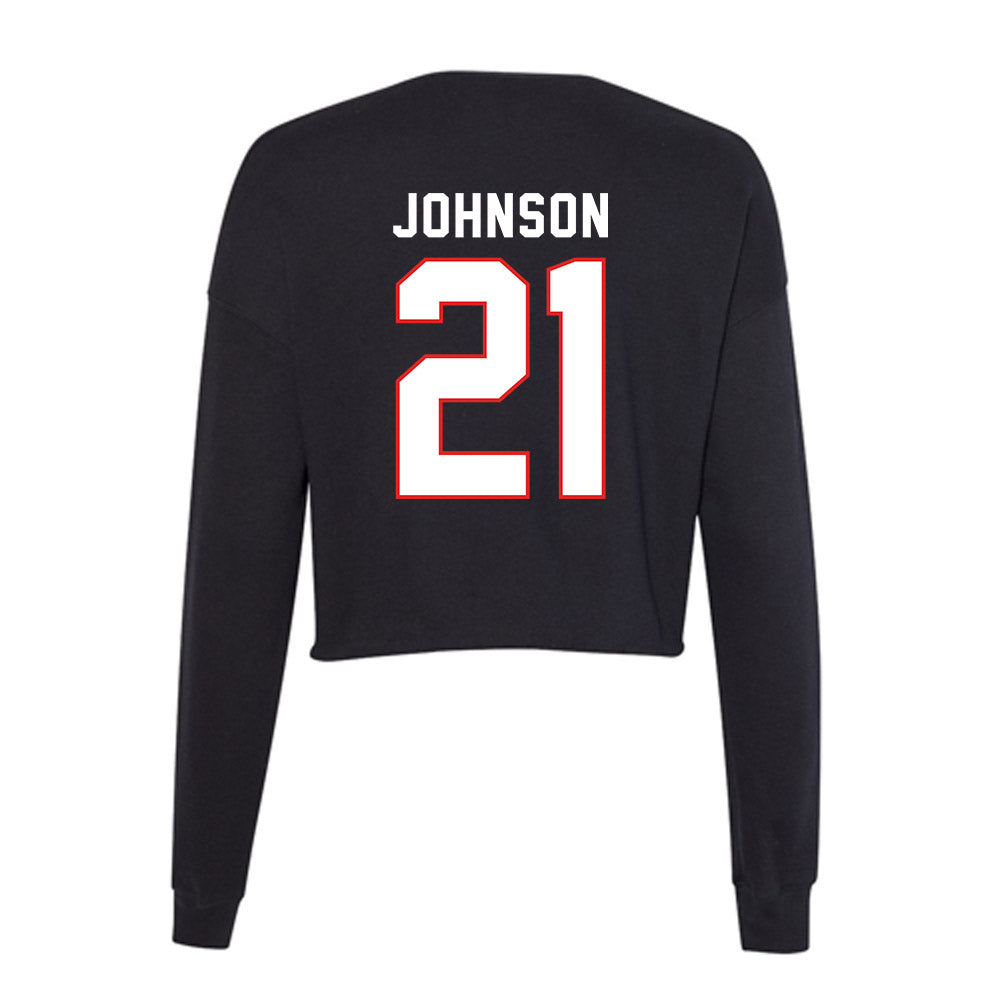 Texas Tech - NCAA Softball : Alana Johnson - Women's Cropped Crew Fleece-1