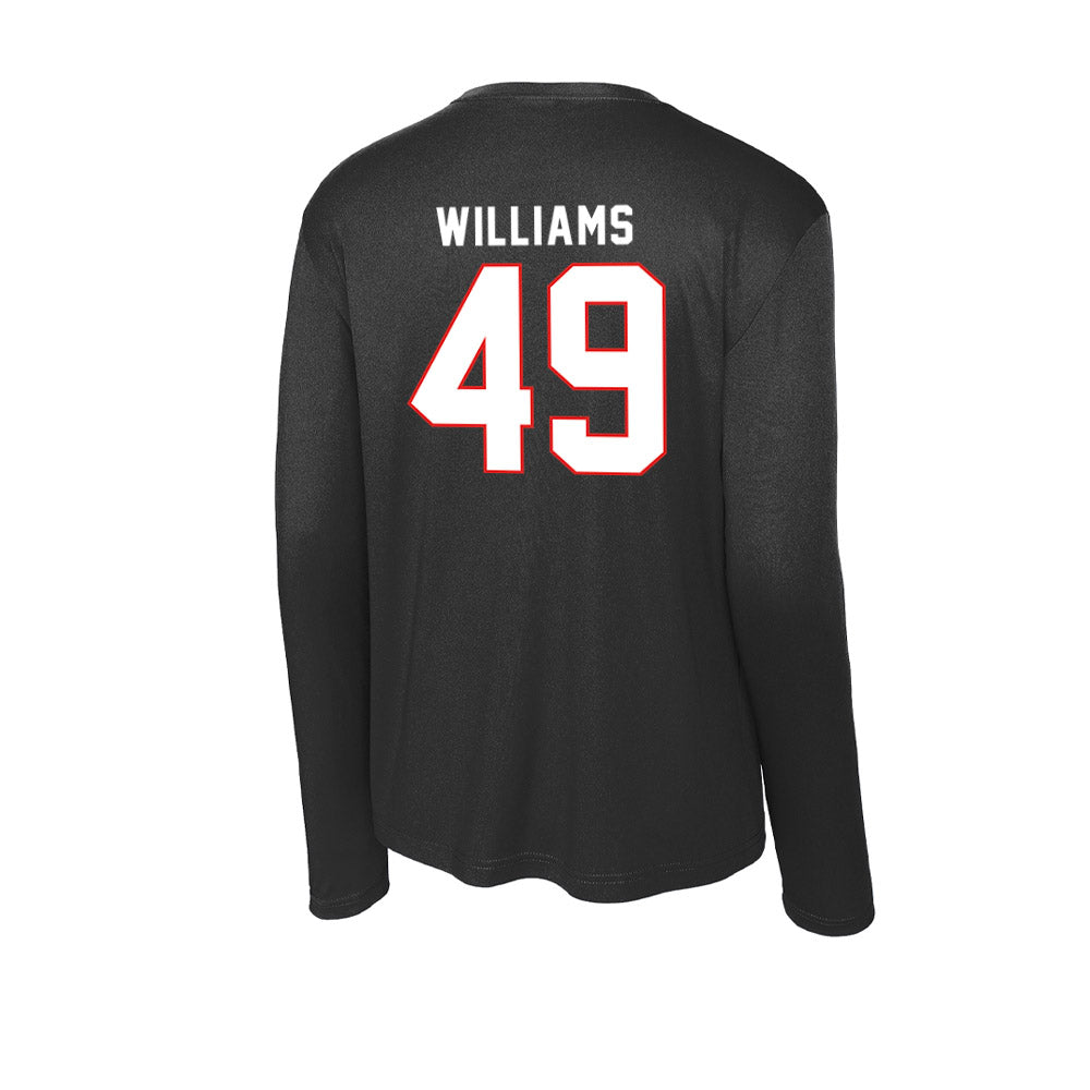 Texas Tech - NCAA Baseball : Carter Williams - Activewear Long Sleeve T-Shirt-1