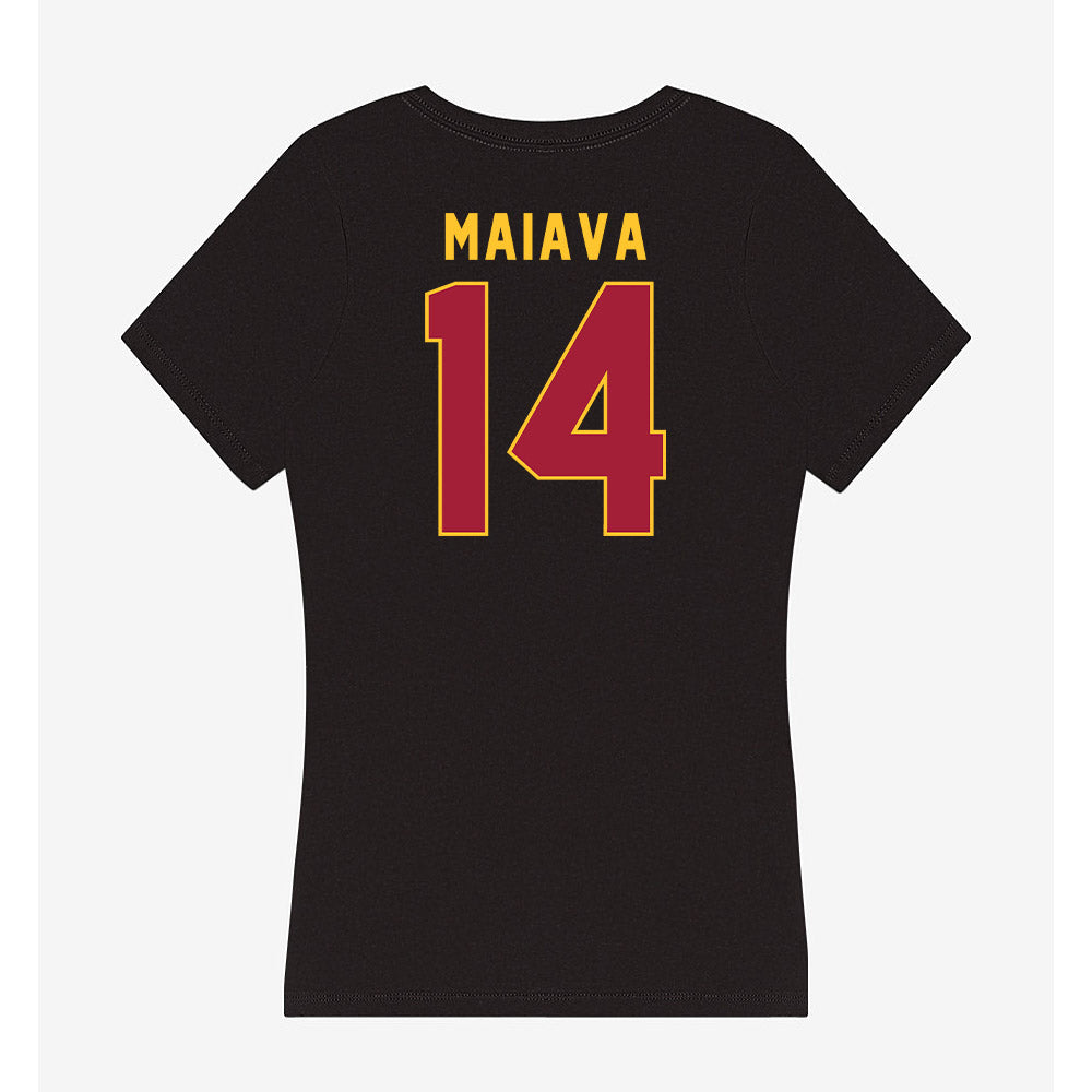 USC - NCAA Football : Jayden Maiava - Women's V-Neck T-Shirt-1