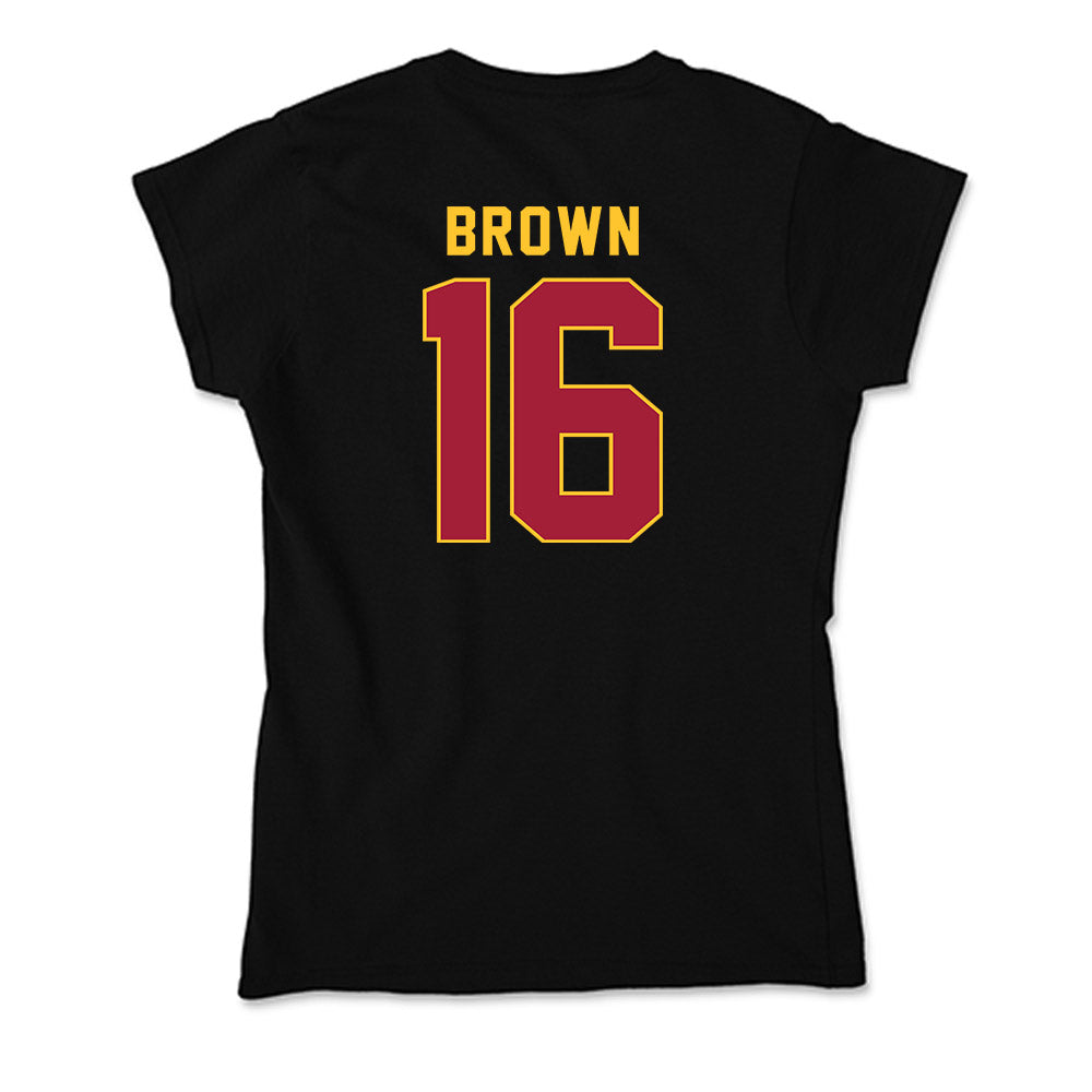 USC - NCAA Football : Prophet Brown - Soft Style Women’s T-Shirt-1