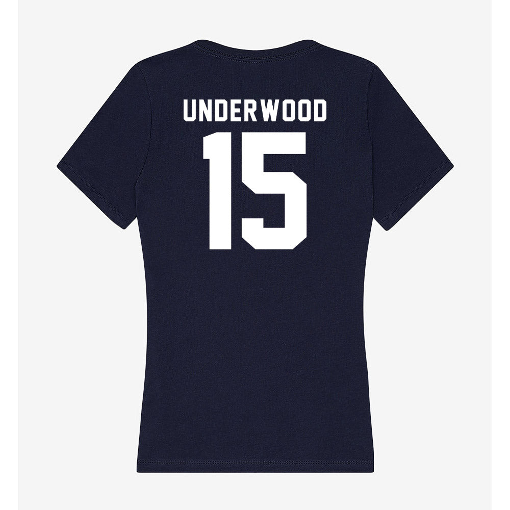Georgia Tech - NCAA Baseball : Cooper Underwood - Women's V-Neck T-Shirt-1