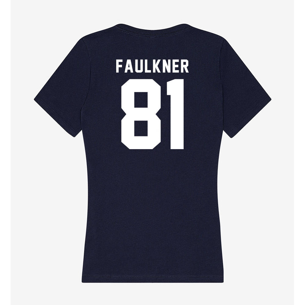 Georgia Tech - NCAA Football : Cal Faulkner - Women's V-Neck T-Shirt-1