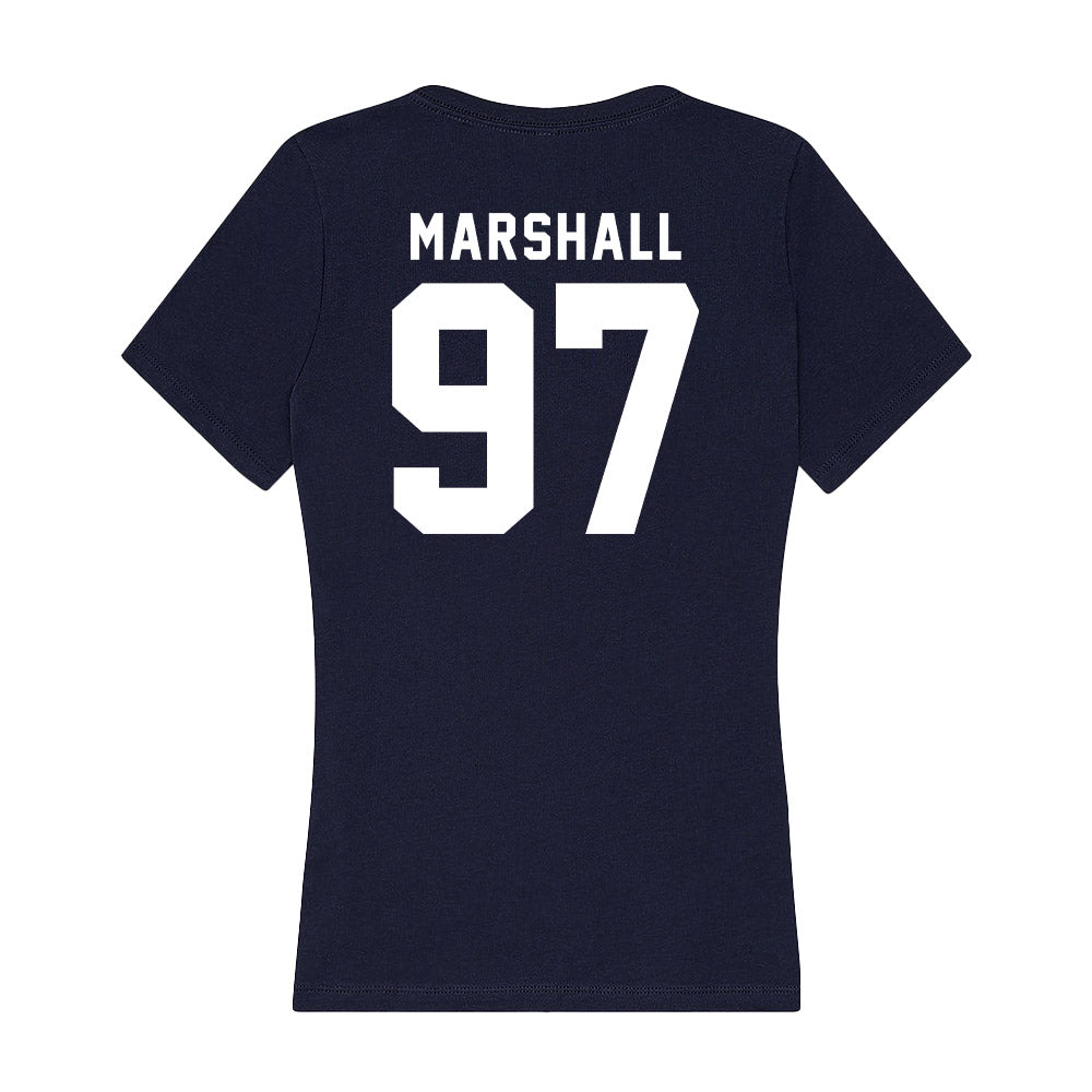 Georgia Tech - NCAA Football : Landen Marshall - Women's V-Neck T-Shirt-1