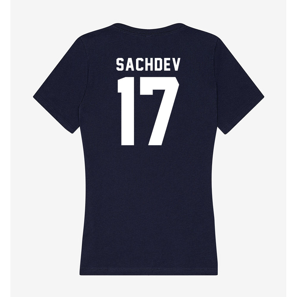 Georgia Tech - NCAA Men's Tennis : Rohan Sachdev - Women's V-Neck T-Shirt-1