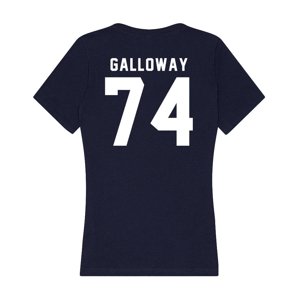 Georgia Tech - NCAA Football : Benjamin Galloway - Women's V-Neck T-Shirt-1