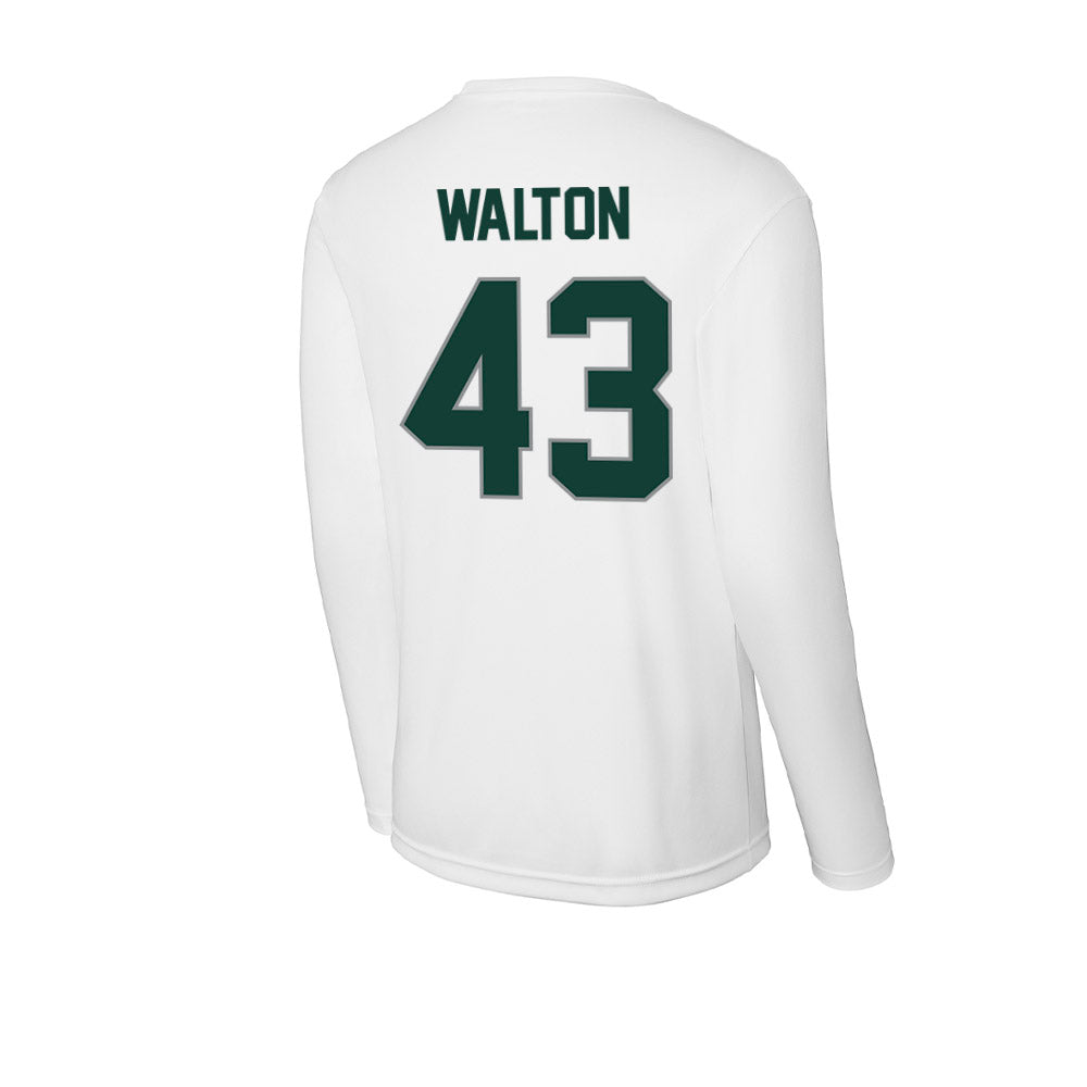 Michigan State - NCAA Men's Basketball : Colin Walton - Activewear Long Sleeve T-Shirt-1