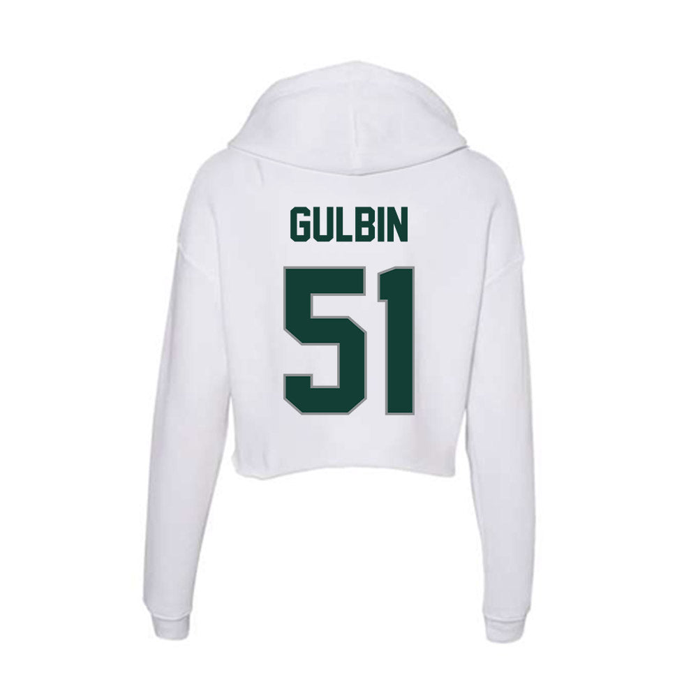 Michigan State - NCAA Football : Matthew Gulbin - Women's Crop Fleece Hoodie-1