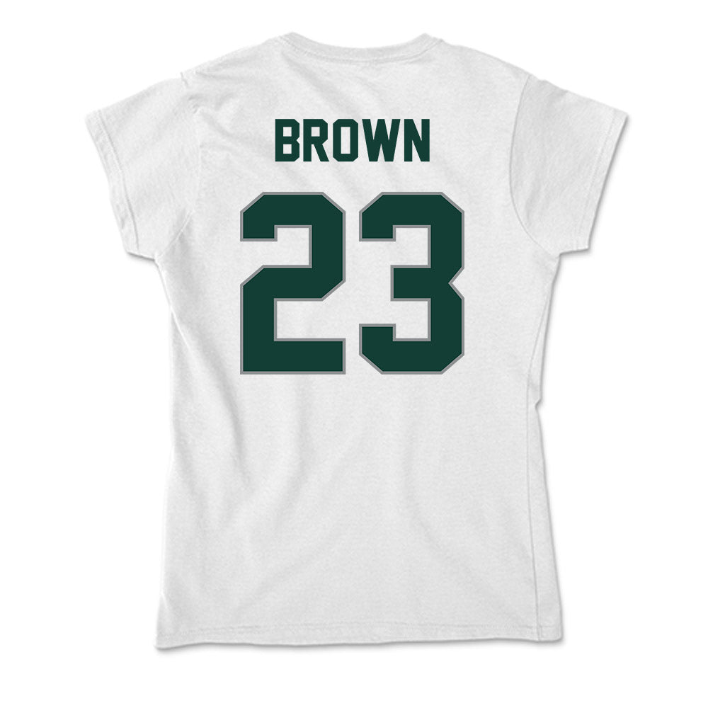 Michigan State - NCAA Women's Basketball : Jalyn Brown - Soft Style Women’s T-Shirt-1