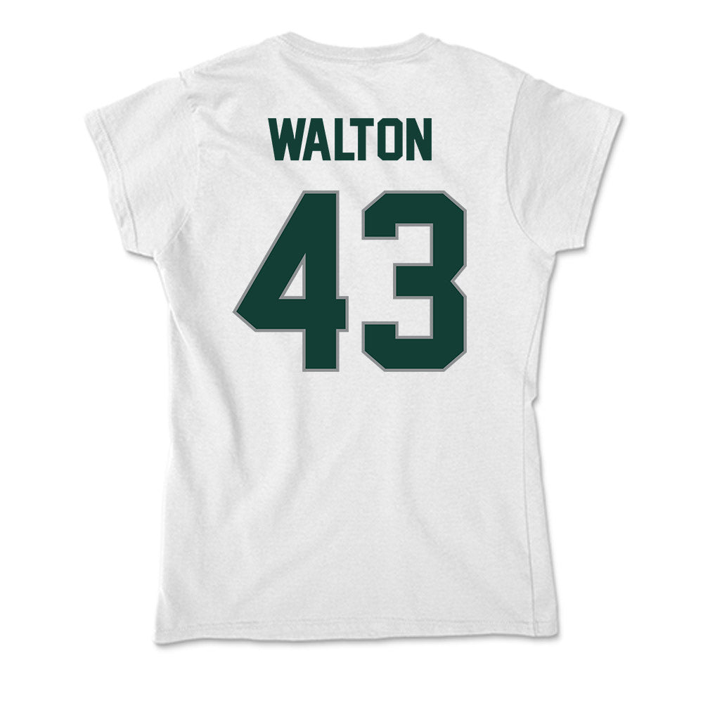 Michigan State - NCAA Men's Basketball : Colin Walton - Soft Style Women’s T-Shirt-1