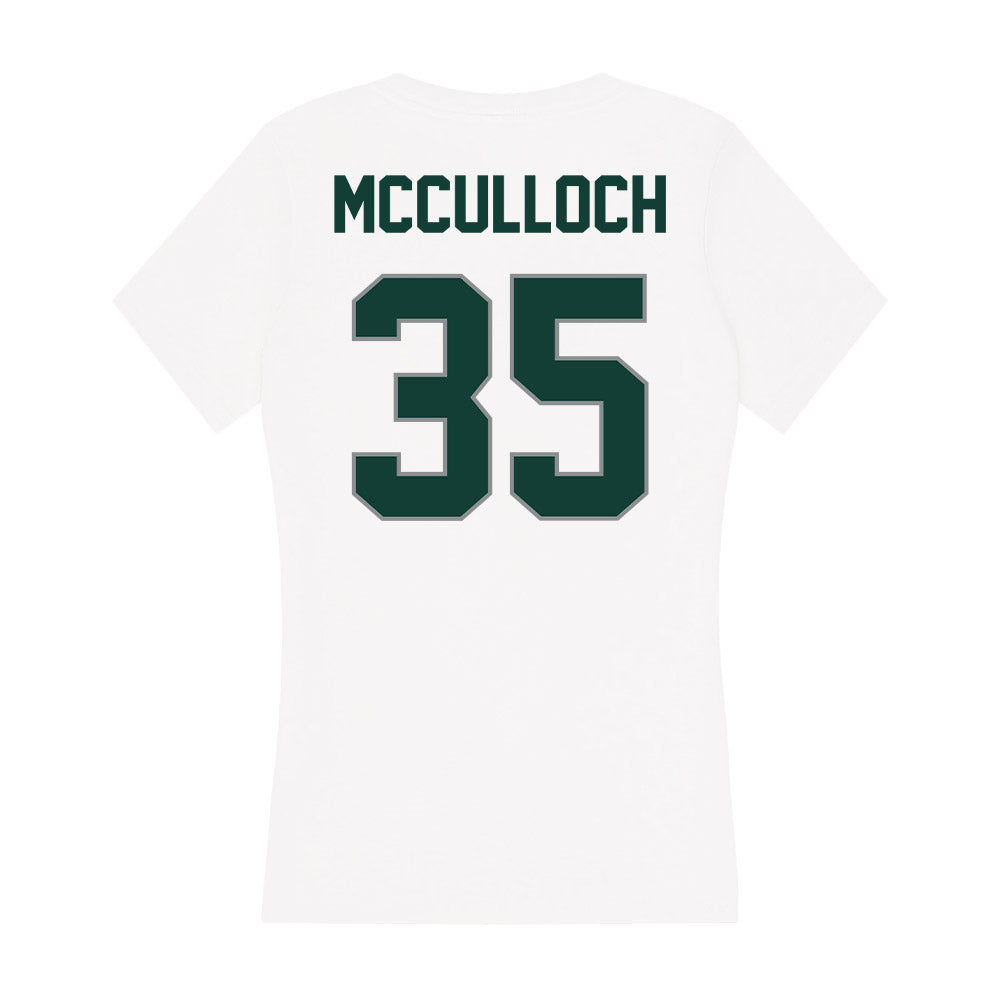 Michigan State - NCAA Men's Basketball : Jesse McCulloch - Women's V-Neck T-Shirt-1