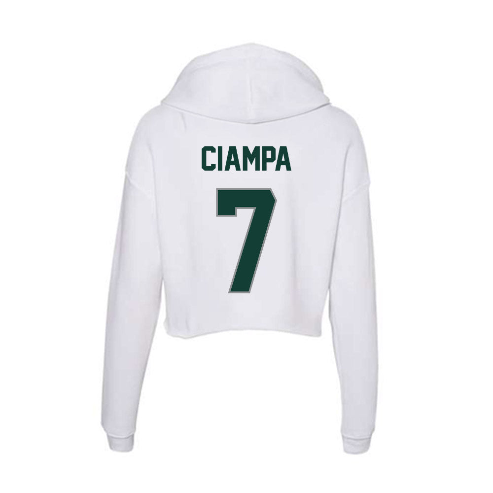 Michigan State - NCAA Women's Soccer : Aubree Ciampa - Women's Crop Fleece Hoodie-1