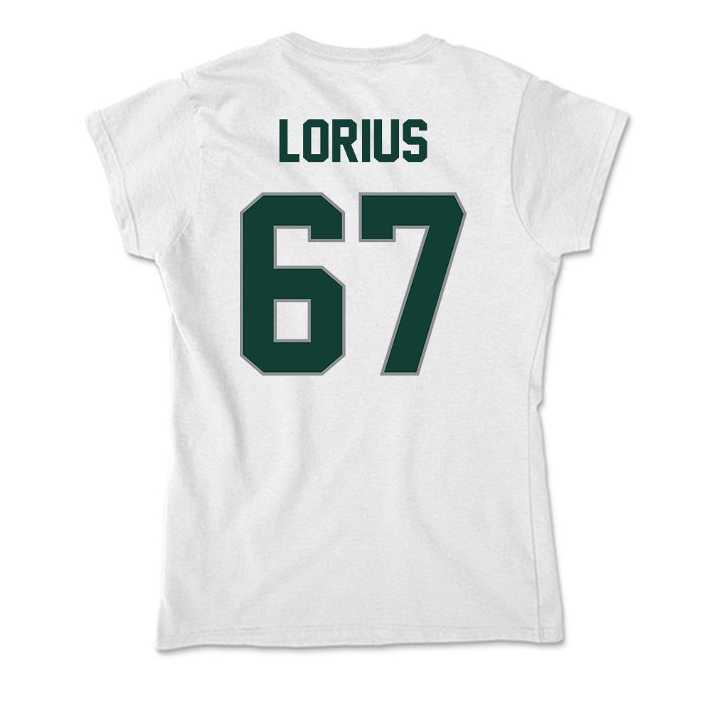 Michigan State - NCAA Football : Hayden Lorius - Soft Style Women’s T-Shirt-1