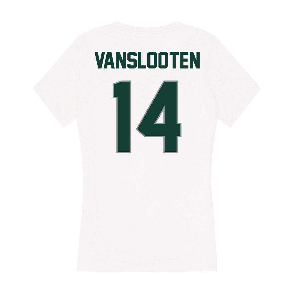 Michigan State - NCAA Women's Basketball : Grace VanSlooten - Women's V-Neck T-Shirt-1