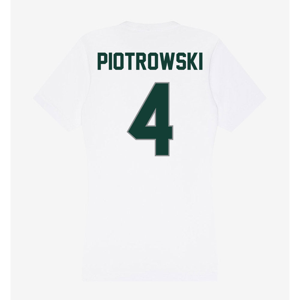 Michigan State - NCAA Women's Soccer : Sophia Piotrowski - Women's V-Neck T-Shirt-1