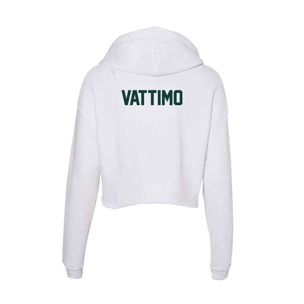 Michigan State - NCAA Women's Rowing : Jessica Vattimo - Women's Crop Fleece Hoodie-1