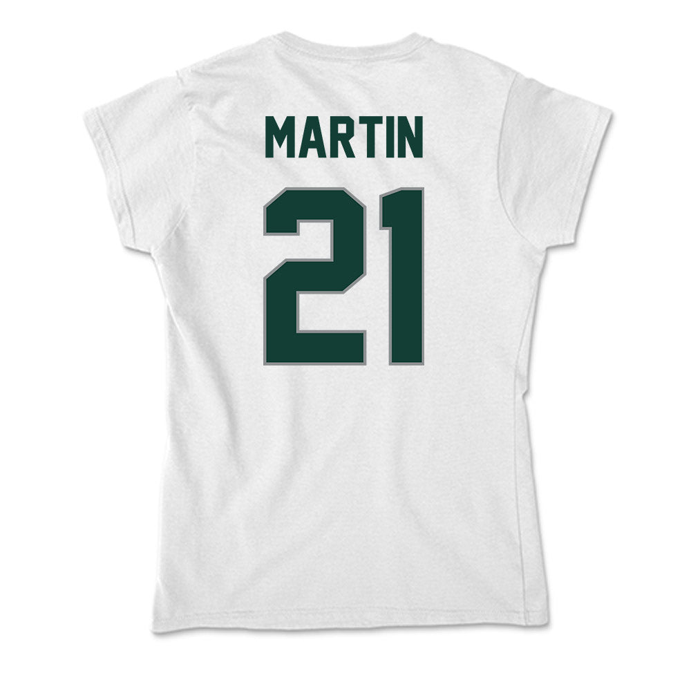 Michigan State - NCAA Women's Soccer : Maleeya Martin - Soft Style Women’s T-Shirt-1