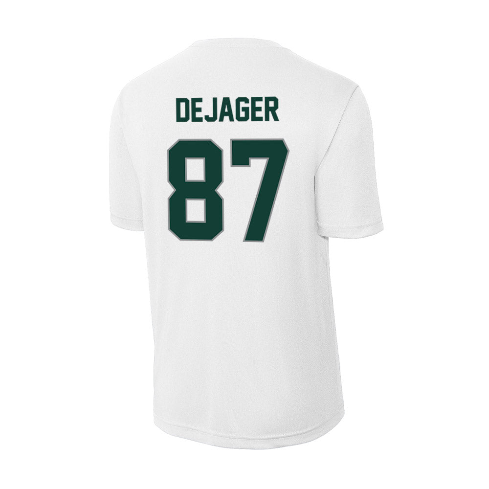 Michigan State - NCAA Football : Luke DeJager - Activewear T-Shirt-1